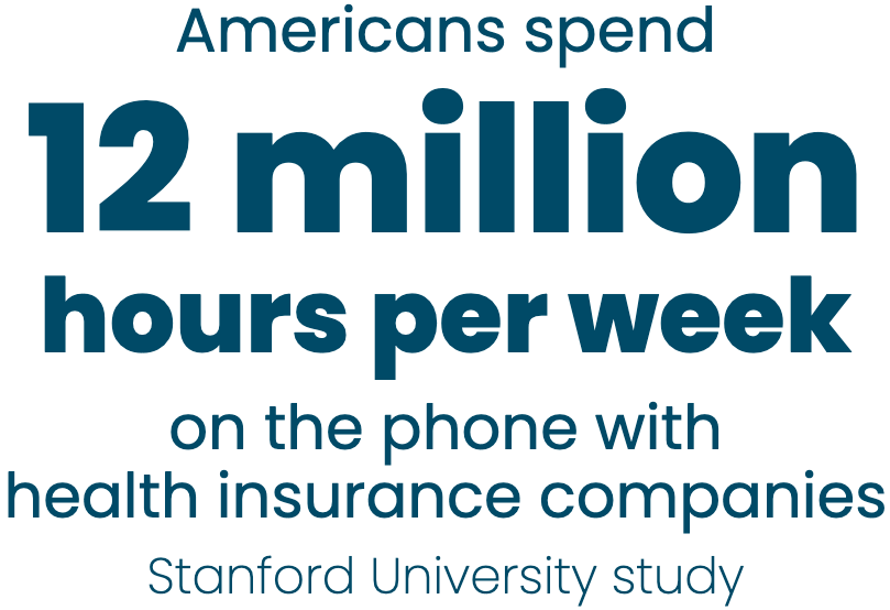 Statistic: Americans spend 12 million hours per week on the phone about medical bills
