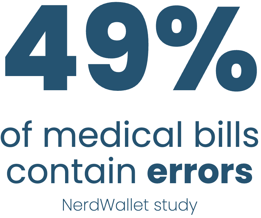 Statistic: 49% of medical bills contain errors